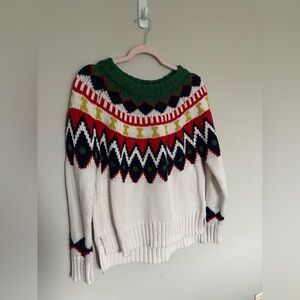 Aerie Fair Isle Sweater - Small